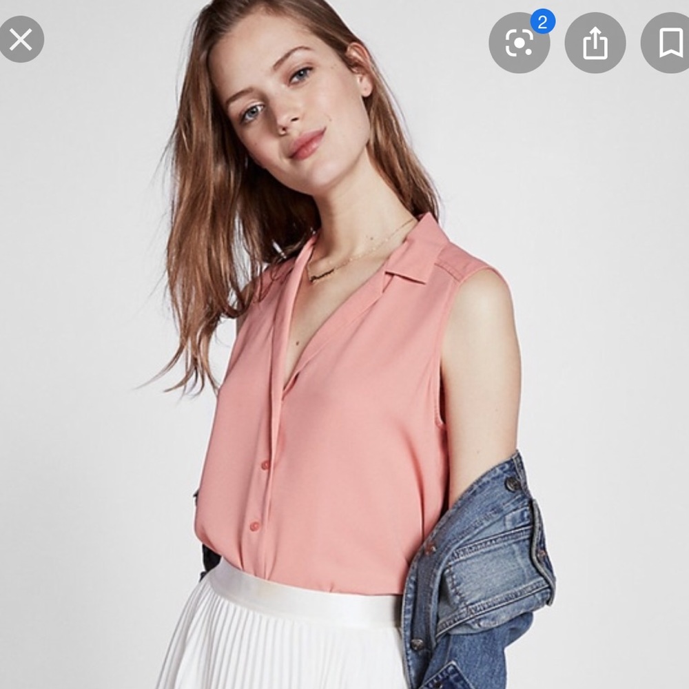 NWOT Sleeveless Express Portofino Shirt